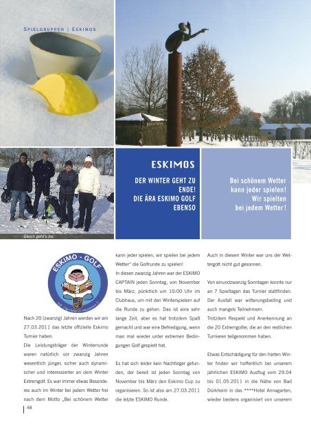 Golf-Club Heilbronn-Hohenlohe e.V. Club-Magazin