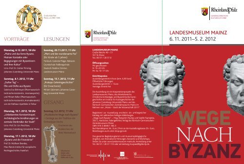 Folder Byzanz - Landesmuseum Mainz