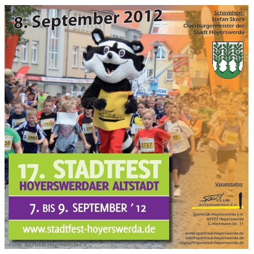 8. September 2012 - HOYWOJ-Citylauf - Sportclub Hoyerswerda eV