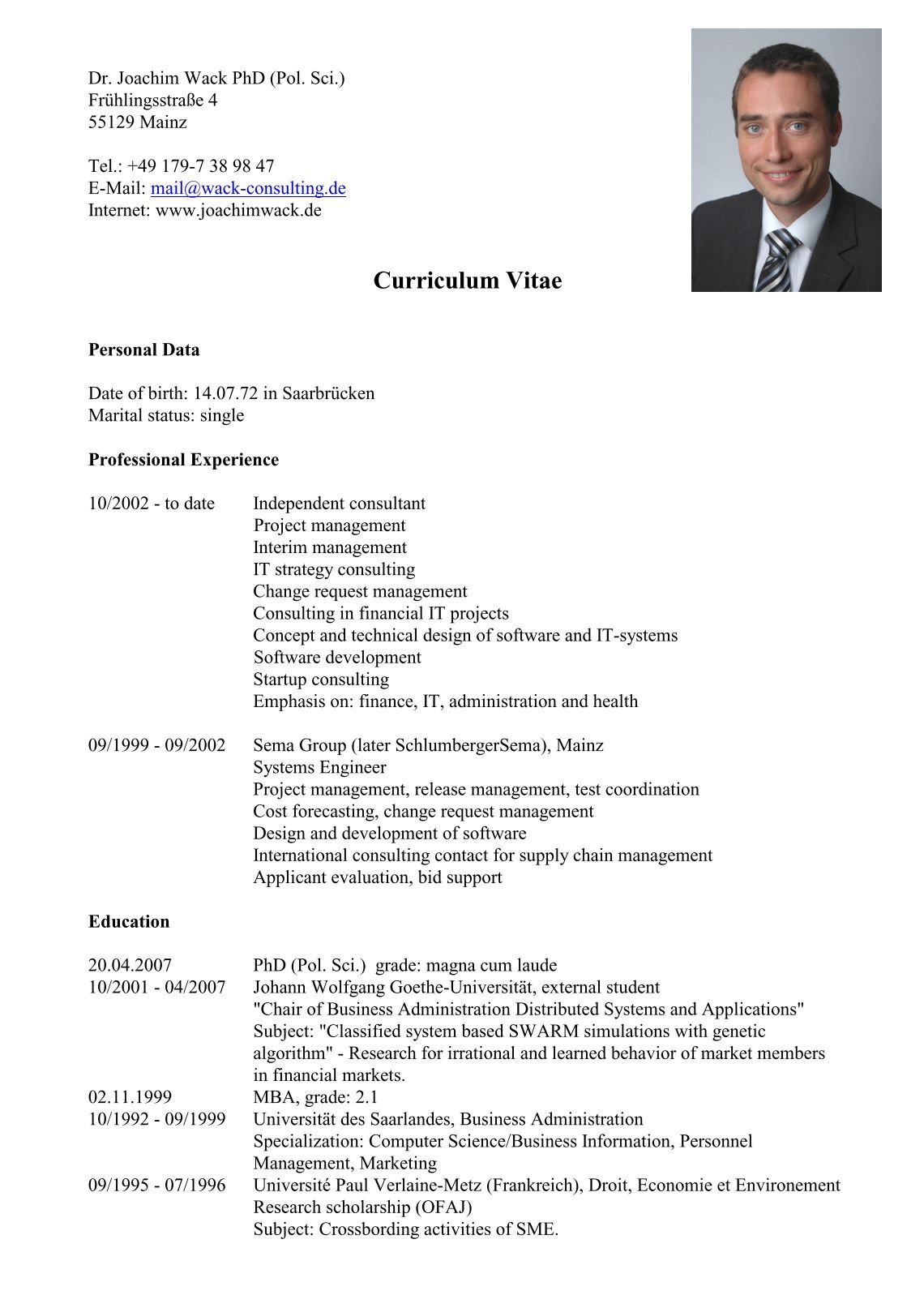 Lebenslauf Seite 1 Zum Ausfhrlichen Cv In Pdf Vitzthum Consulting Lebenslauf Seite 1 Zum Ausfhrlichen Cv In Pdf Vitzthum Consulting