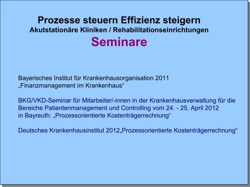 Vortrag zum Prozessmanagement