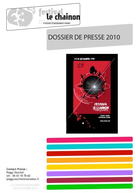 Dossier de presse Festival 2010 - Le Chainon Manquant