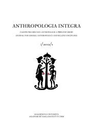 ANTHROPOLOGIA INTEGRA 3/2012/1 - Ústav antropologie ...