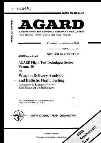 Weapon Delivery Analysis and Ballistic Flight Testing