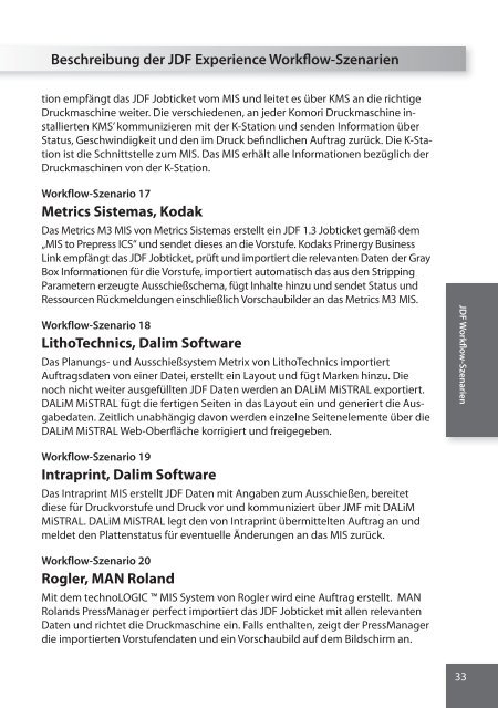 JDF Roadmap Broschüre - CIP4