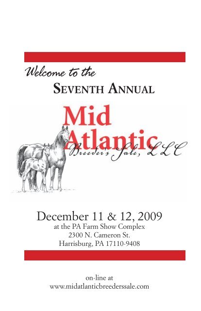 Welcome to the - Mid Atlantic Breeders Sale LLC