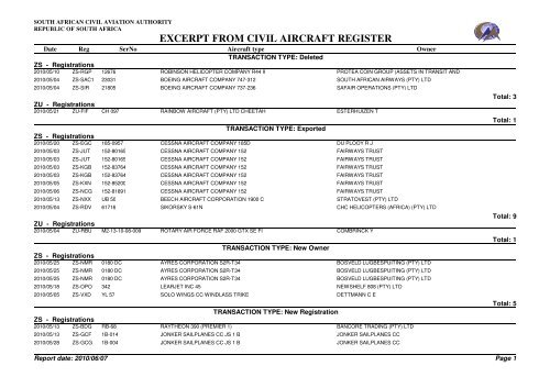 ZS May 2010.pdf - Civil Aircraft Registers of the World Blog