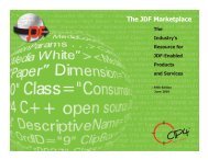 The JDF Marketplace - CIP4