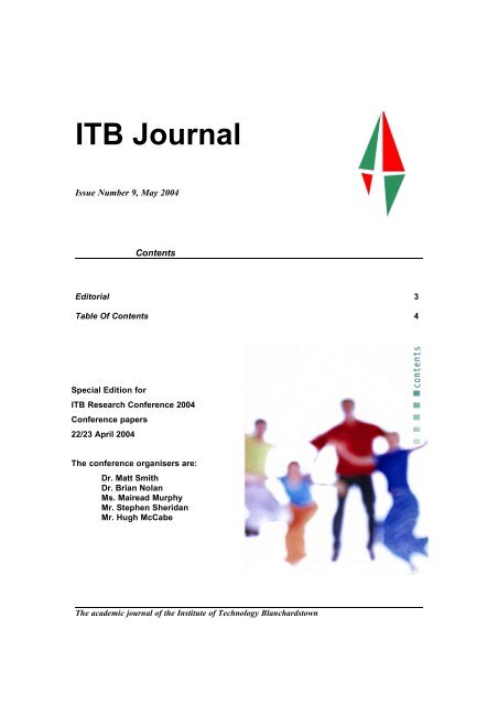 itb journal institute of technology blanchardstown