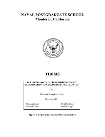 NAVAL POSTGRADUATE SCHOOL THESIS - Small Wars Journal