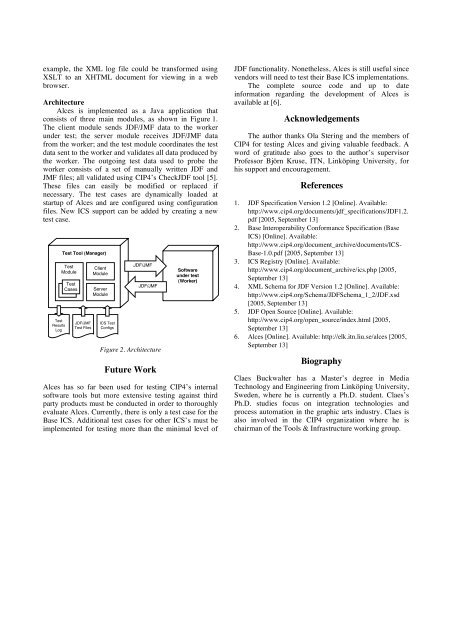 Alces – A Tool for Testing JDF Compliance - CIP4