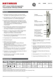 9363940a, UFOcompact-Aufbereitungssystem ... - Kathrein