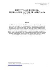 the dialogic nature of latrinalia - Internet Journal of Criminology