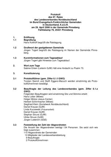 Landesverbandsrat 2006 Pinneberg