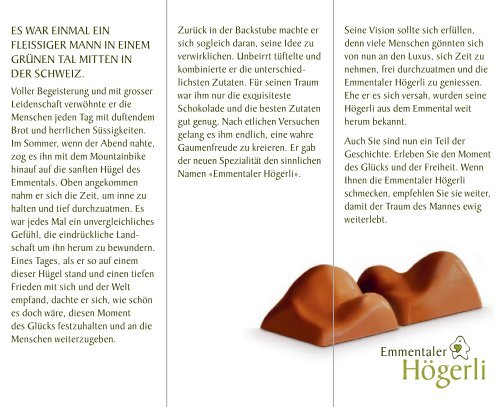 Die Geschichte der wunderbaren Högerli vom Emmental. (pdf