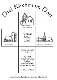 Gemeindebrief für Februar und März 2009 als PDF - Kirche Mahlsdorf