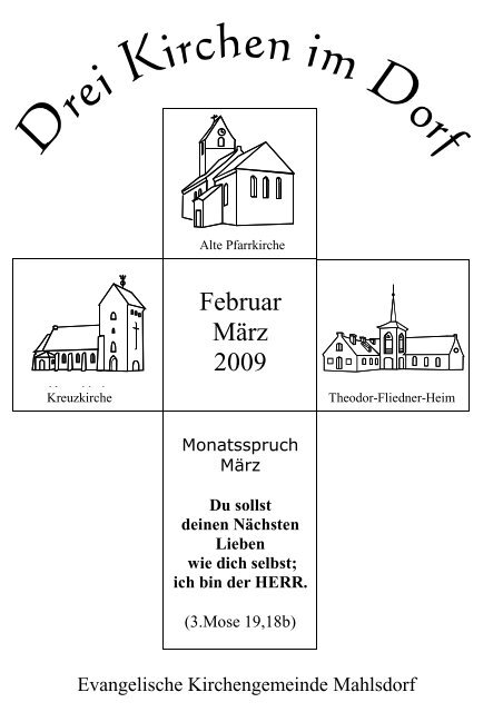 Gemeindebrief für Februar und März 2009 als PDF - Kirche Mahlsdorf