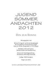 Andachten als PDF Download - Evangelischer Kirchenkreis Siegen