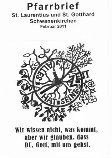 Pfarrbrief Februar 2011 - Schwanenkirchen