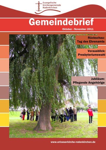 Gemeindebrief - Evangelischen Kirchengemeinde Rodenkirchen