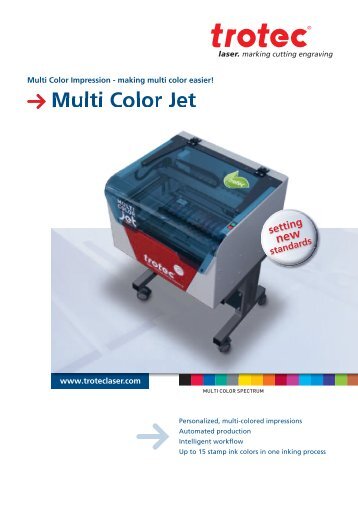 Multi Color Jet - Trotec Laser Inc