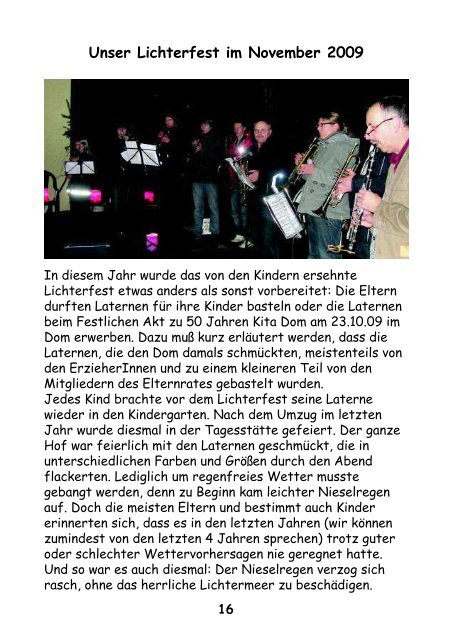 KINDERGARTEN- ZEITUNG Dezember 2009 - Domgemeinde Verden