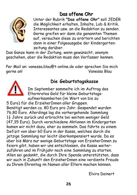 KINDERGARTEN- ZEITUNG Dezember 2009 - Domgemeinde Verden