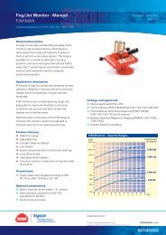 Fog/Jet Monitor - Manual FJM-MAN - Skum - Tyco