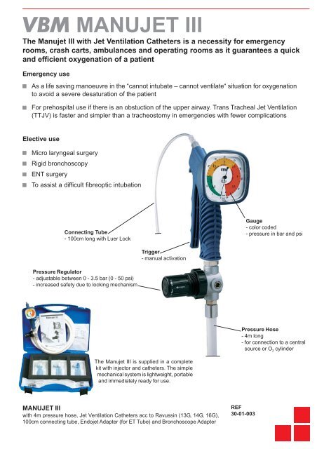 VBM MANUJET III - VBM Medizintechnik GmbH