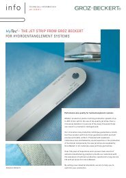 – THE JET STRIP FROM GROZ BECKERT FOR ...