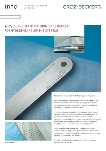– THE JET STRIP FROM GROZ BECKERT FOR ...