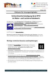 Schlechtwetterkündigung (§ 46 RTV) im Maler- und ...