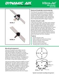 Vibra-Jet Bin Aerator Series 264 Bulletin 9803 - Dynamic Air Inc.