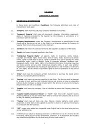 JCB GROUP CONDITIONS OF PURCHASE 1. DEFINITIONS ...