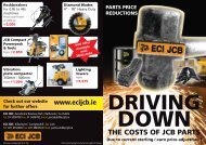 the costs of jcb paRts - ECI JCB