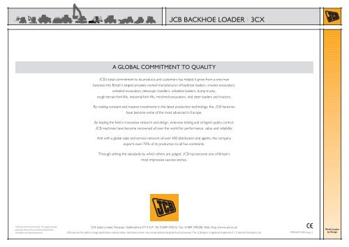 JCB BACKHOE LOADER | 3CX - Demenex Plant Hire and Sales