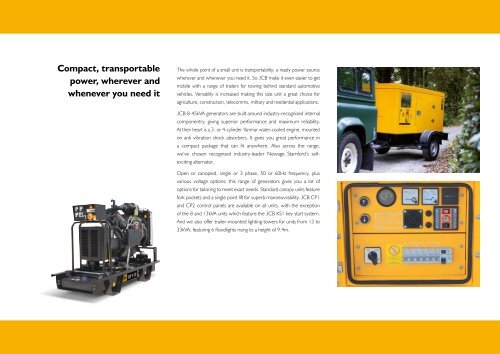 GENERATOR - JCB