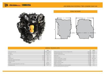 JCB DIESELMAX ECOMAX TIER 4 ENGINE 55kW 444 - JCB Power ...