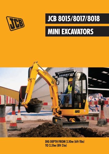 JCB 8015/8017/8018 MINI EXCAVATORS - Brurent