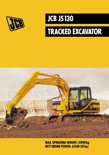 JCB JS 130 TRACKED EXCAVATOR - GB Digger Hire
