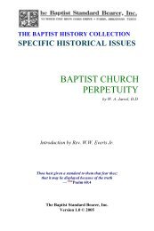 Jarrel - Baptist Church Perpetuity - Landmark Baptist
