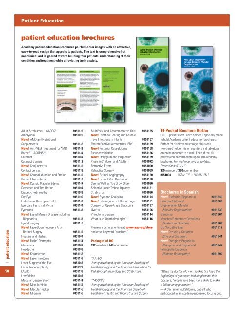 Catalog PDF - American Academy of Ophthalmology