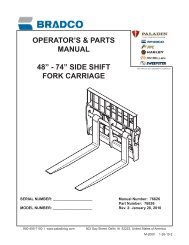 side shift fork carriage - Paladin Light Construction