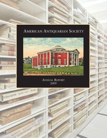 Download a PDF - American Antiquarian Society