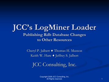 JCC's LogMiner Loader - Jcc.com