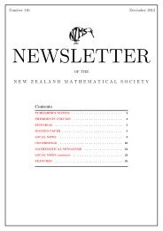 116: December - New Zealand Mathematical Society