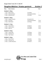 Rangliste als pdf Datei - Judo und Jiu-Jitsu-Club Brugg