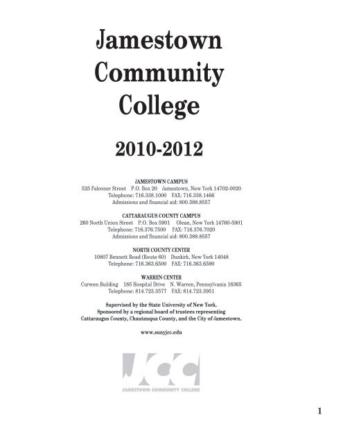 Academic Information - Jamestown Community College