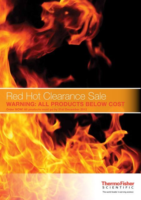 Red Hot Clearance Sale - Thermo Fisher