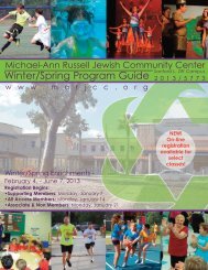 to download Guide - Michael-Ann Russell Jewish Community Center